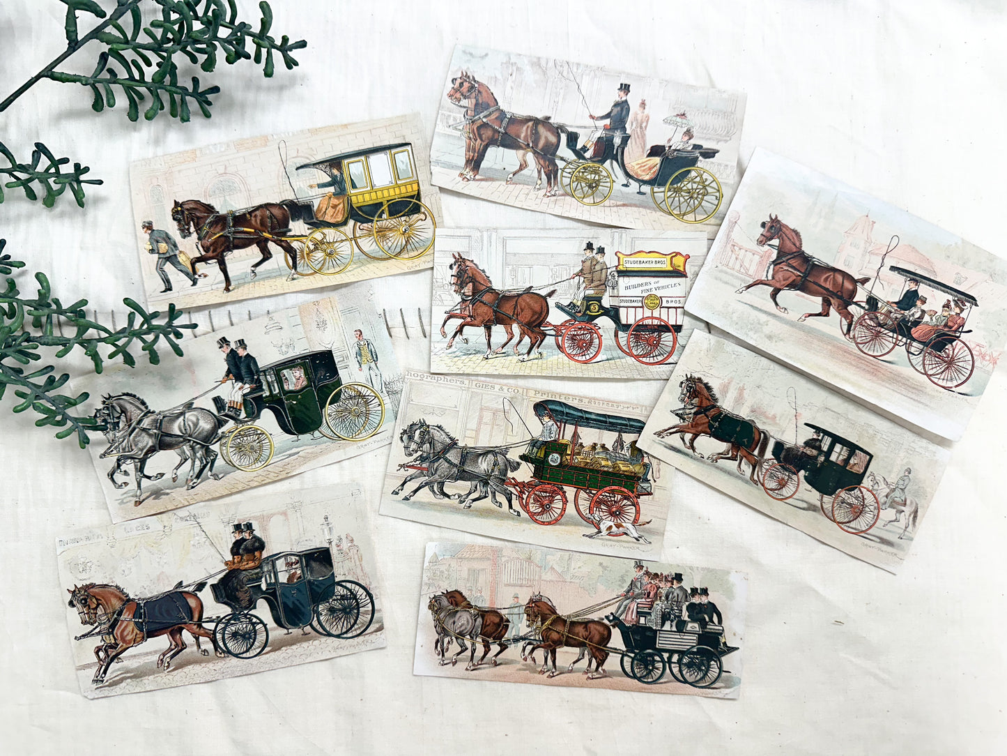 Vintage Carriage Print Set