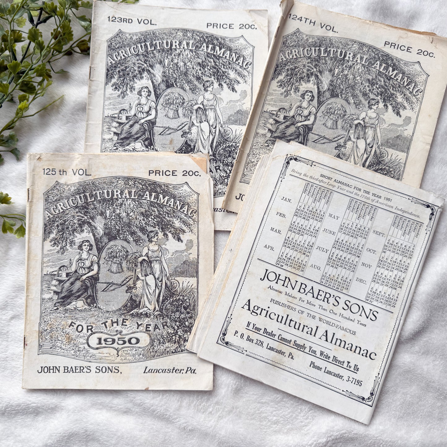 Vintage Almanac Set