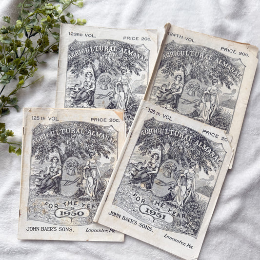 Vintage Almanac Set