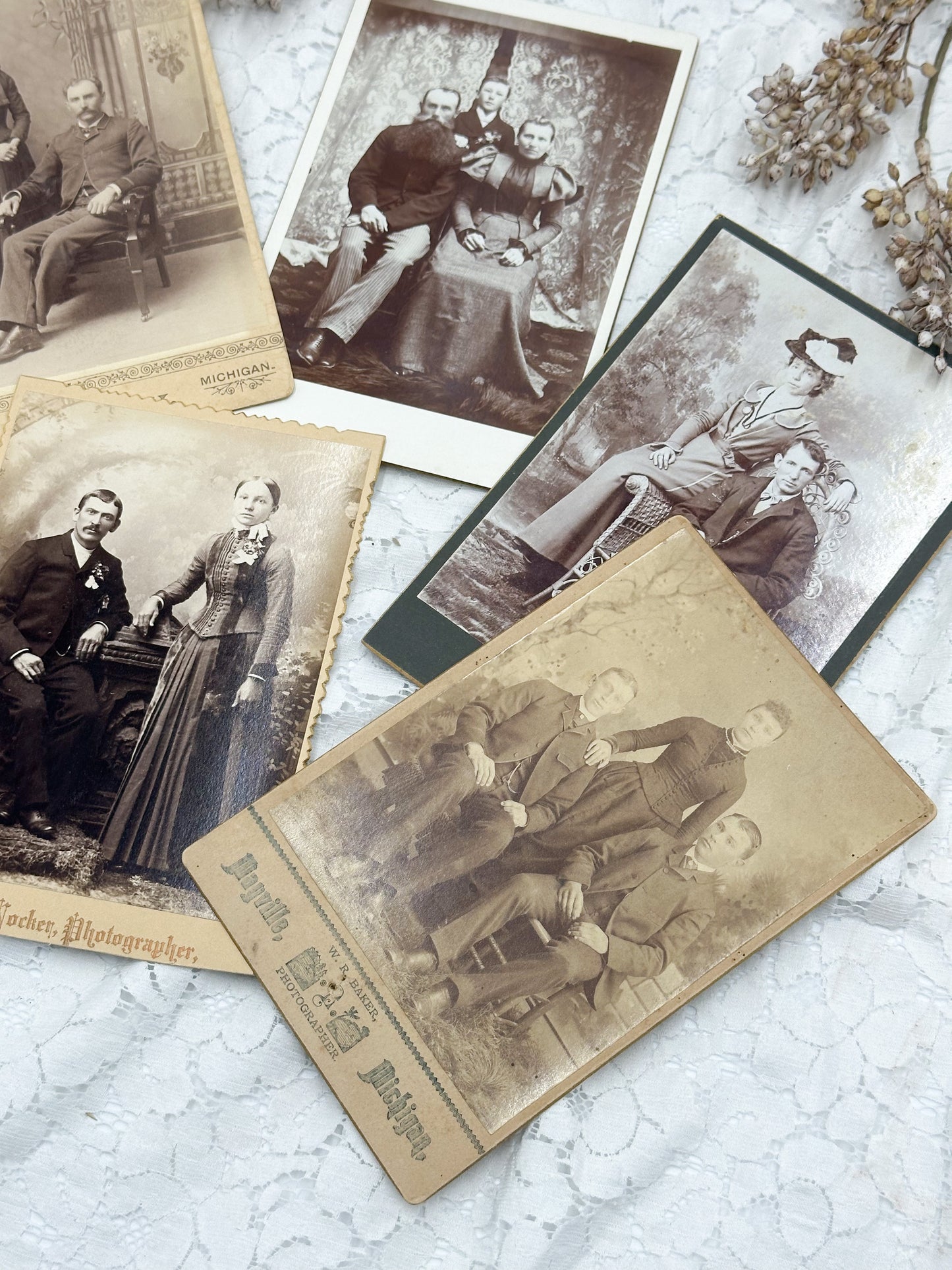 Cabinet Card Photograph Set