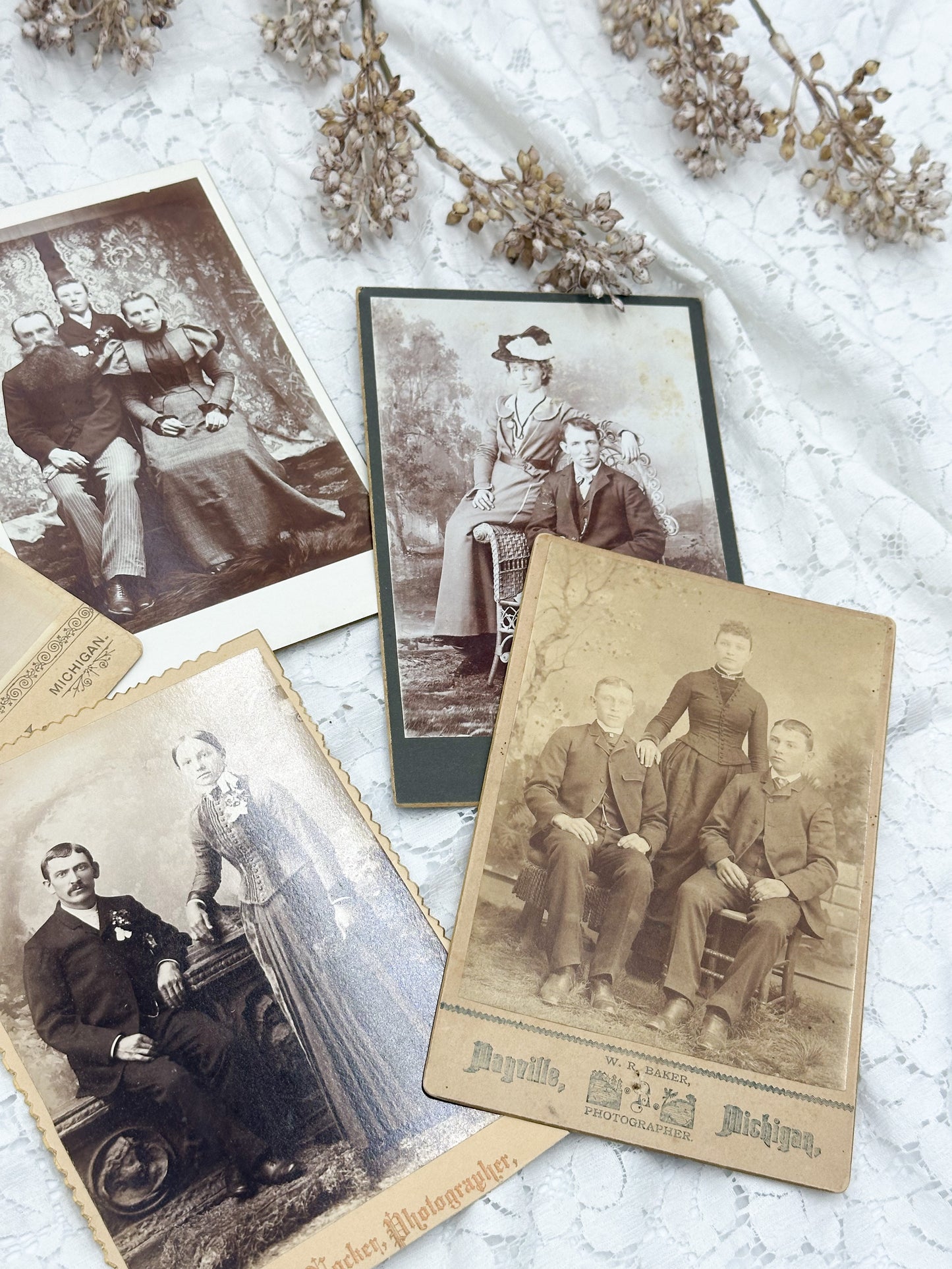 Cabinet Card Photograph Set