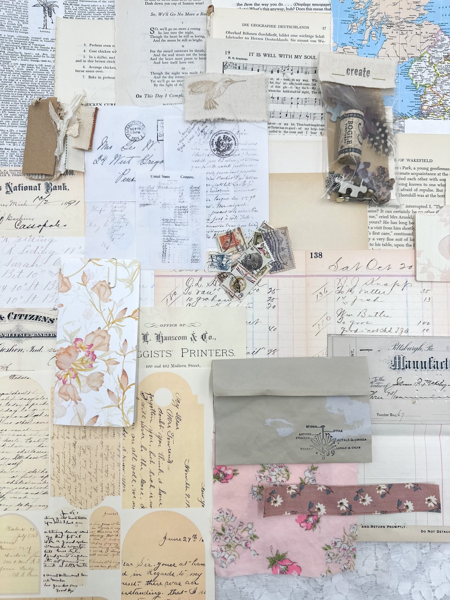 Ephemera Kit- Vintage Writing