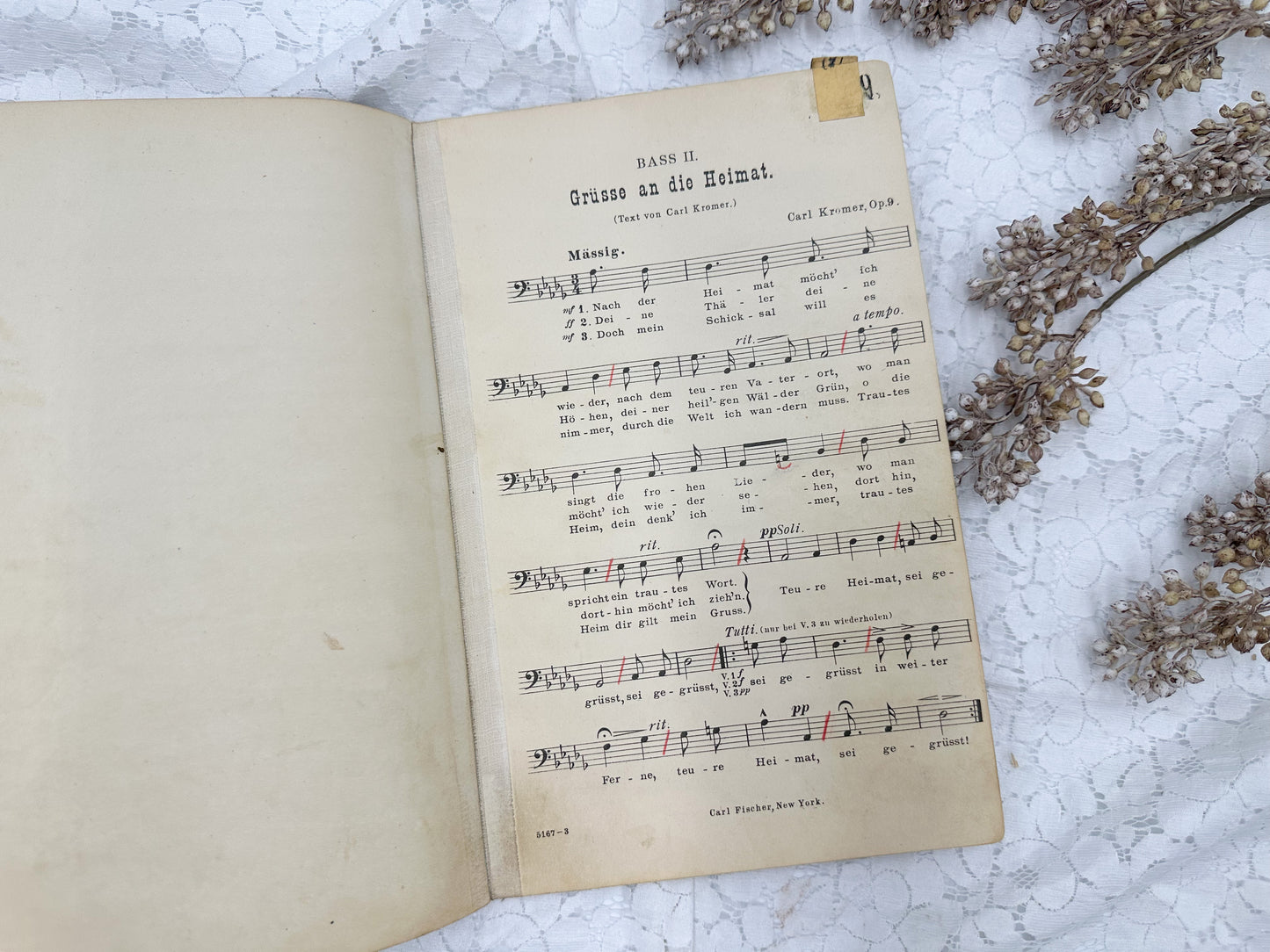 Vintage German Music Book