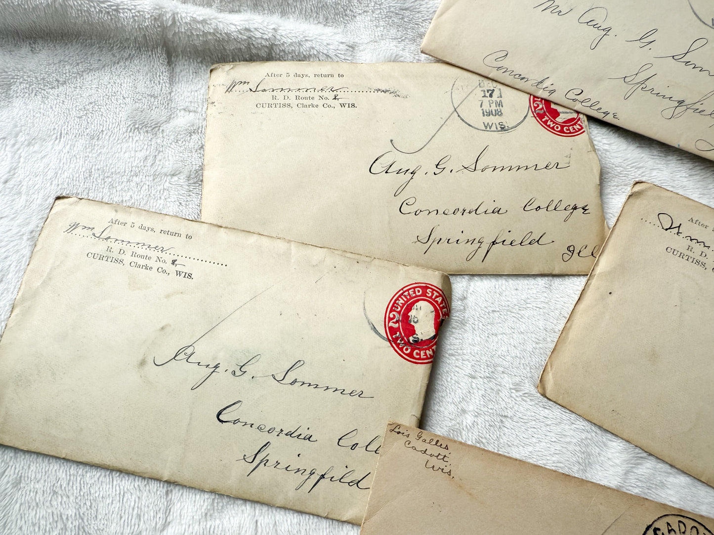 Vintage Letters and Envelope Set (Early 1920's)