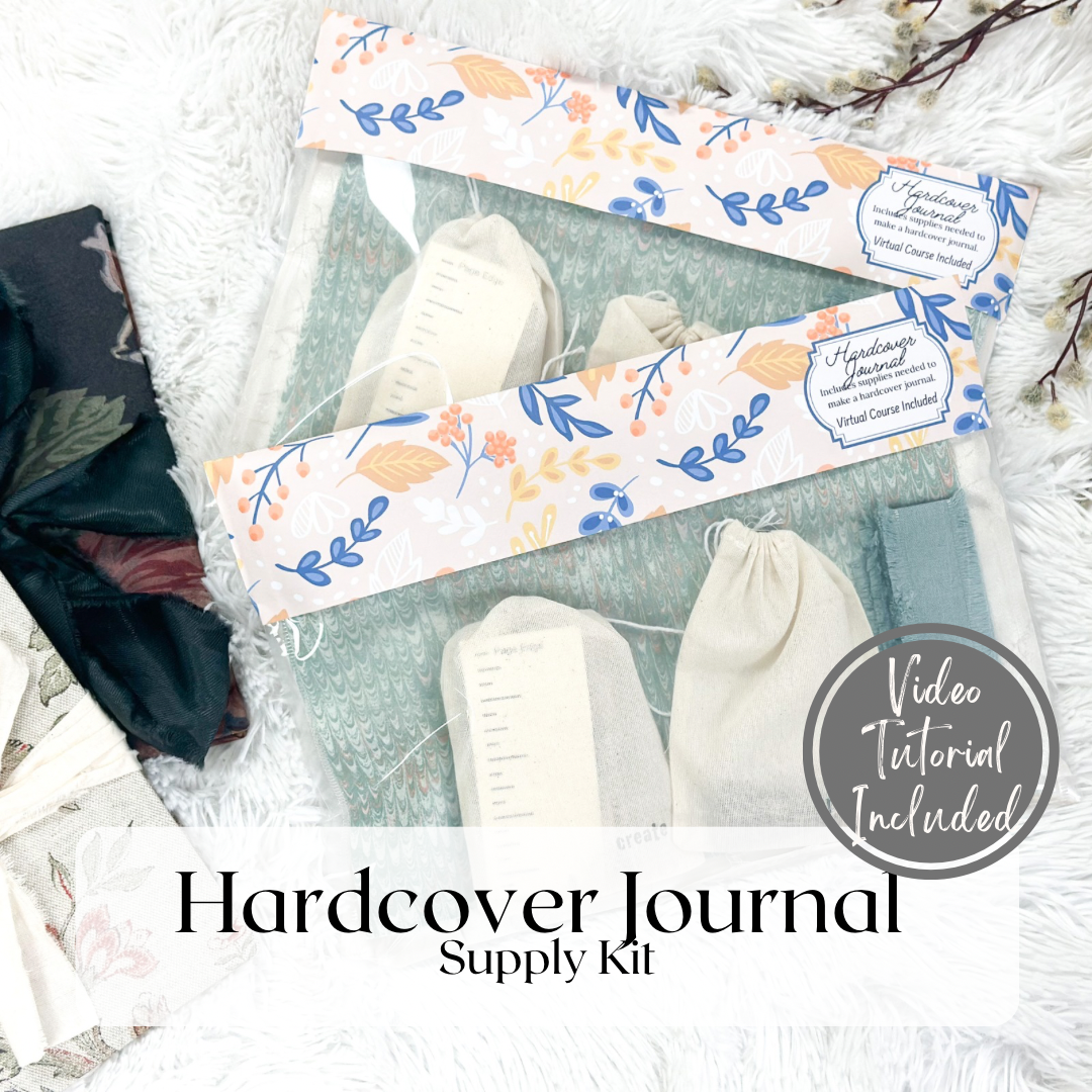 Hard Cover Journal Kit- Step by Step Video Included