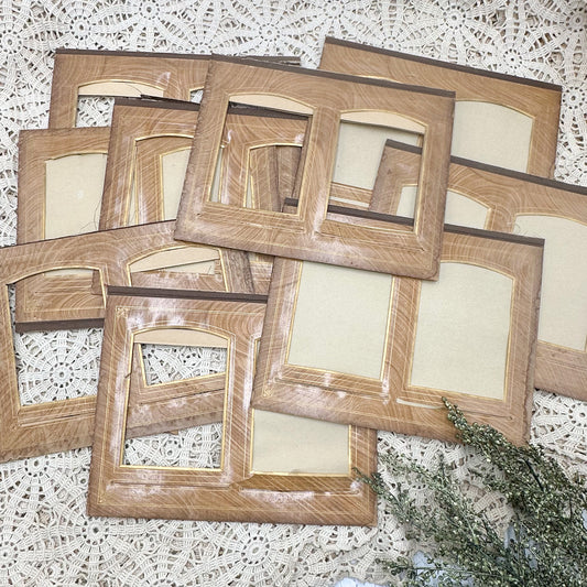 Vintage Photo Frame Boards (Set of 10)