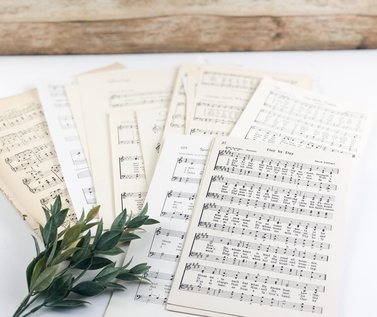 Music Sheets, Build Your Own Ephemera Pack, Vintage Music, Set of 20