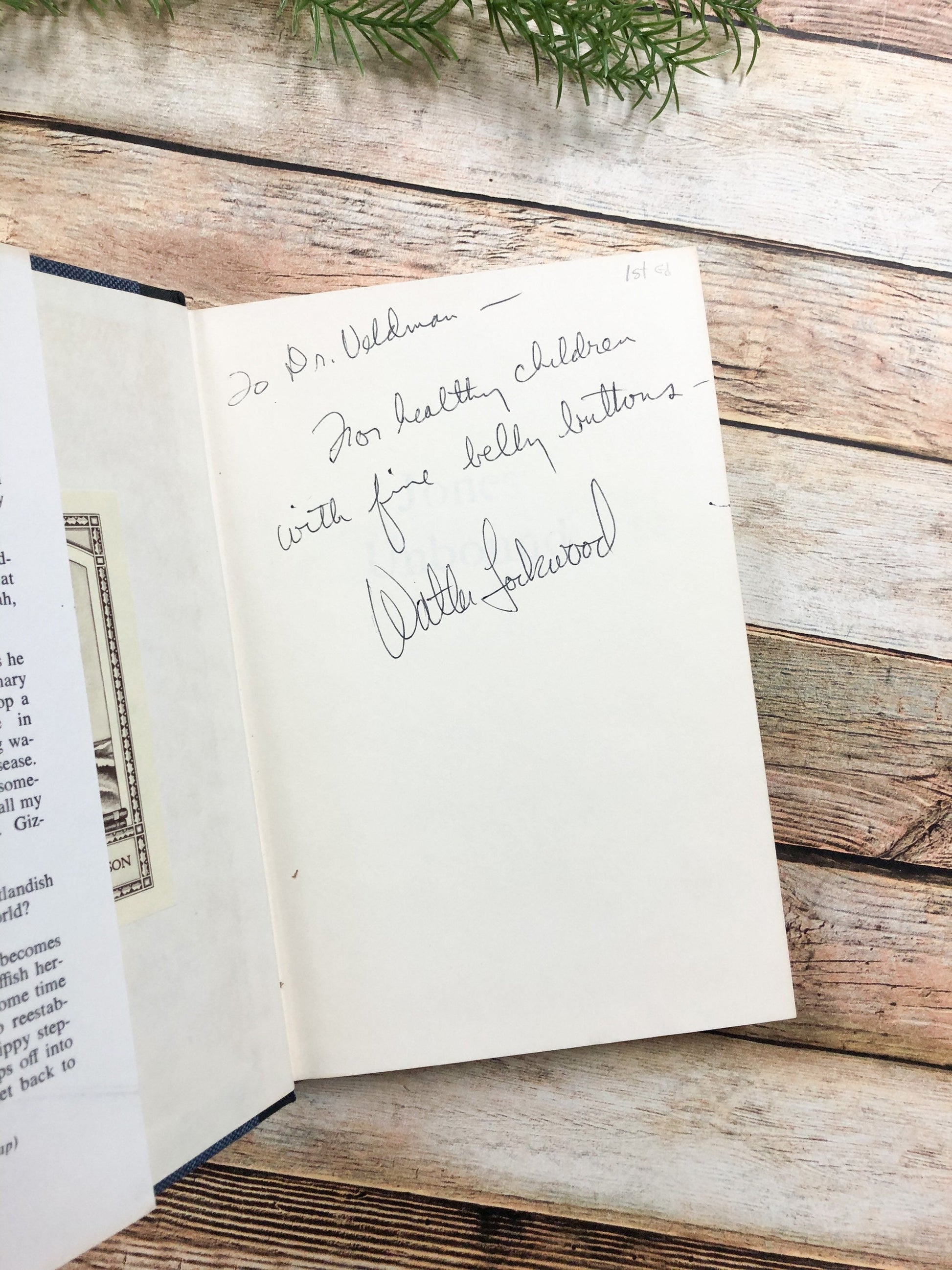 Signed by Walter Lockwood / Jones Unbound