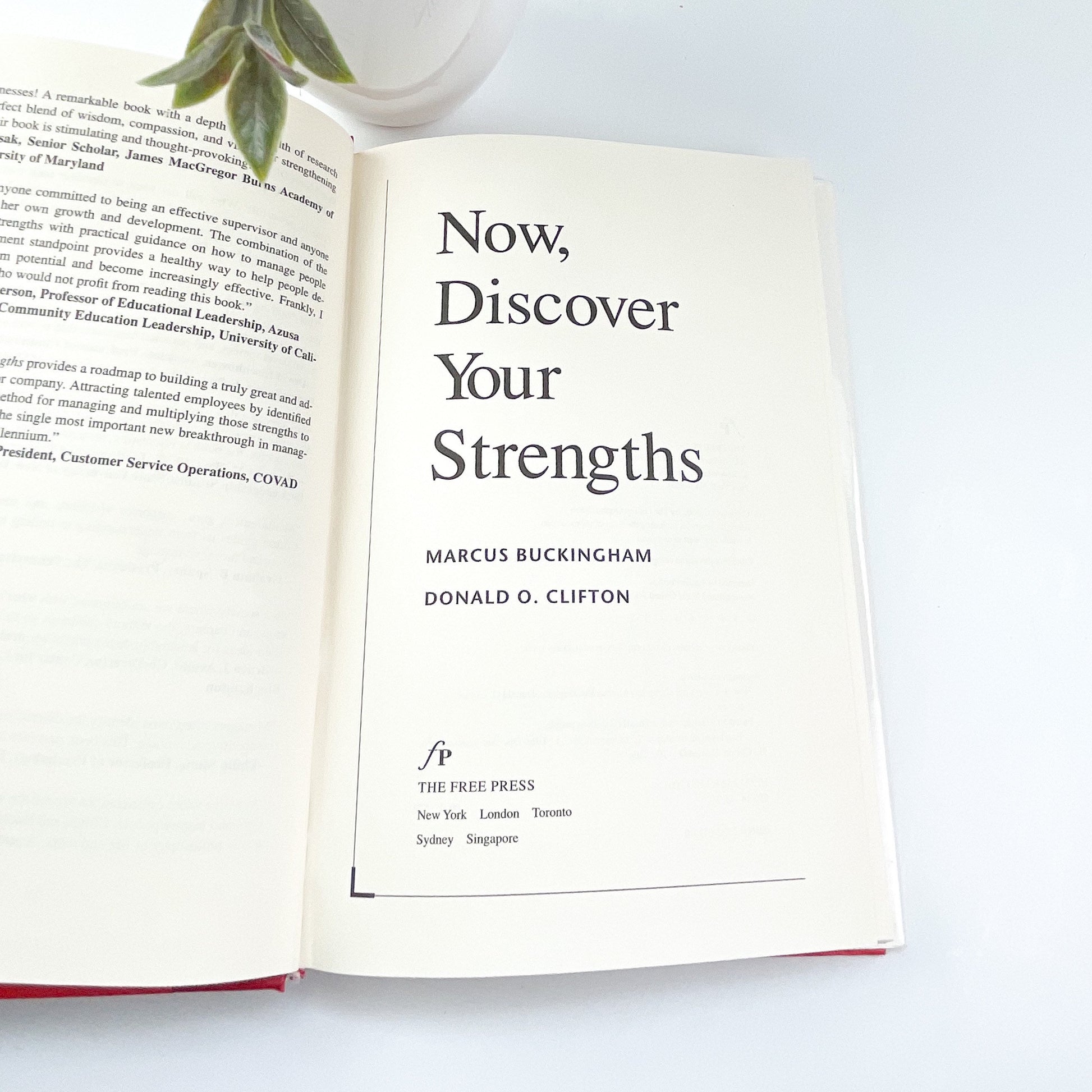 Signed by Author, Now, Discover Your Strengths by Marcus Buckingham and Donald O. Clifton Ph.D.